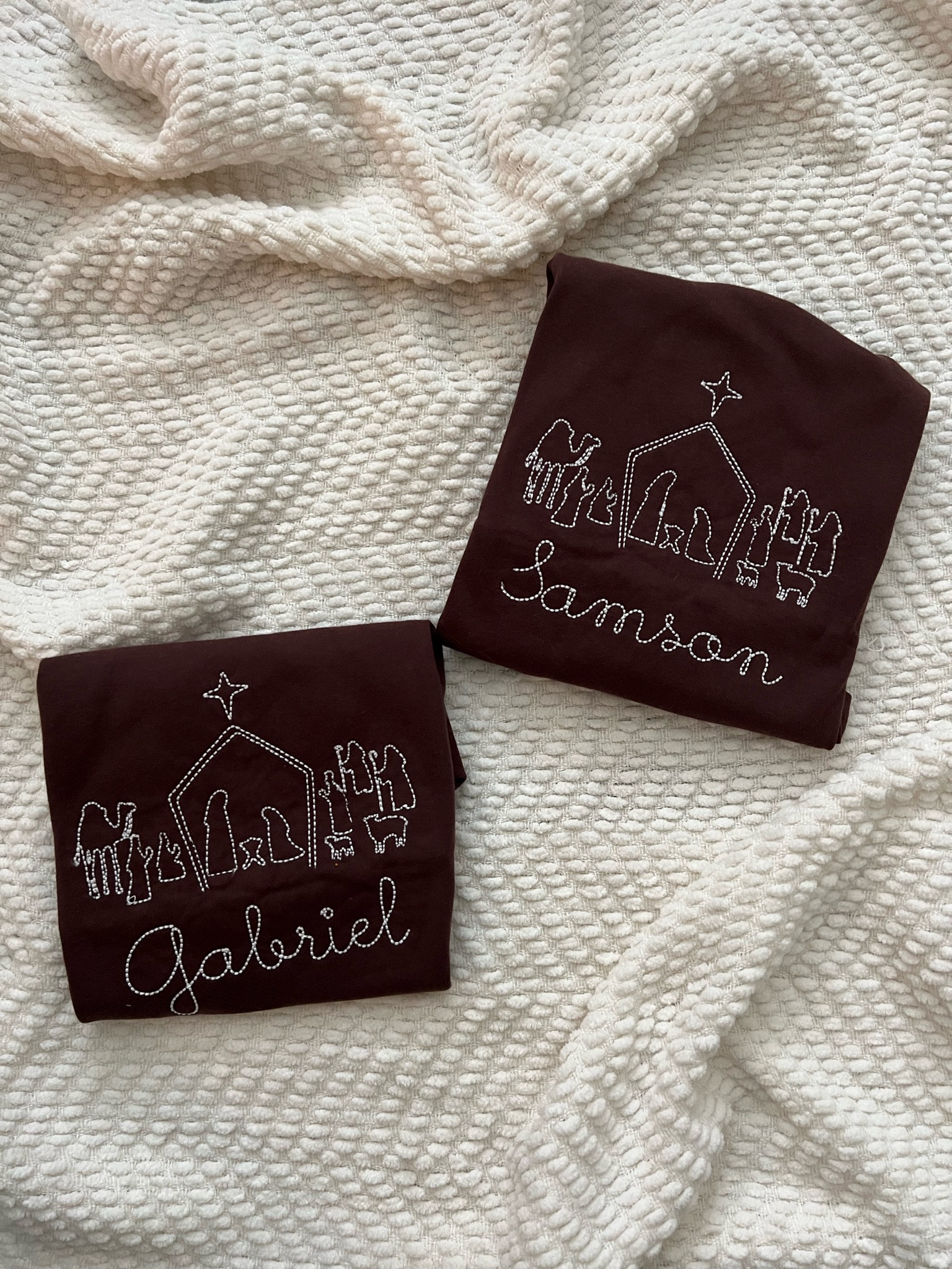 just received the sweetest nativity long sleeves in the mail!! 🥺  #nativity #embroidery #christmaspajamas #familychristmaspjs

#LTKbaby #LTKfamily #LTKHoliday