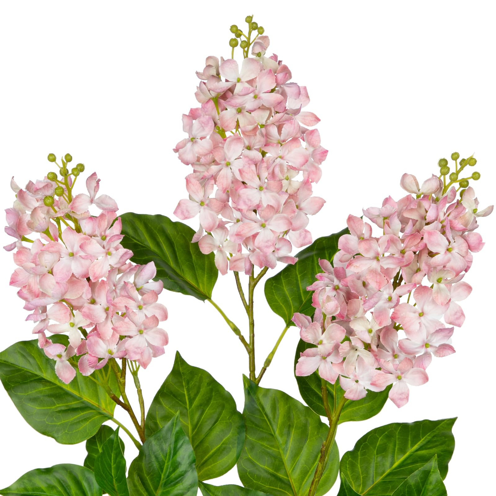 Artificial Lilac Flowers 30" Tall – Set of 3 Silk Lilac Flower Stems for Home Decor, Wedding Ce... | Amazon (US)