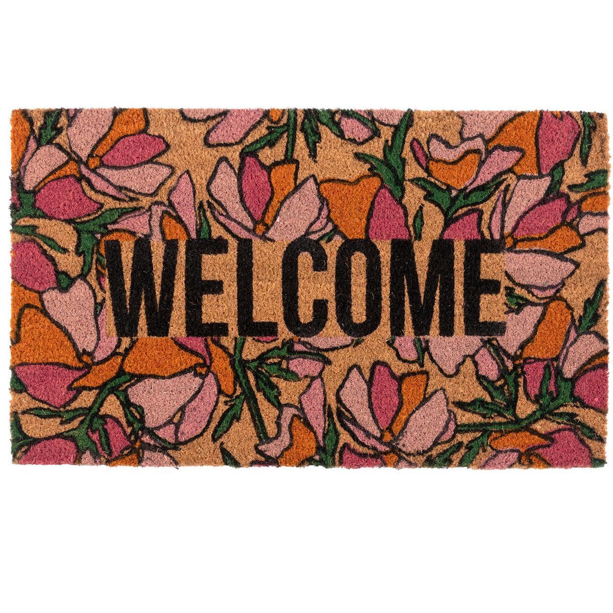 Shiraleah "Welcome" Floral Doormat | Target