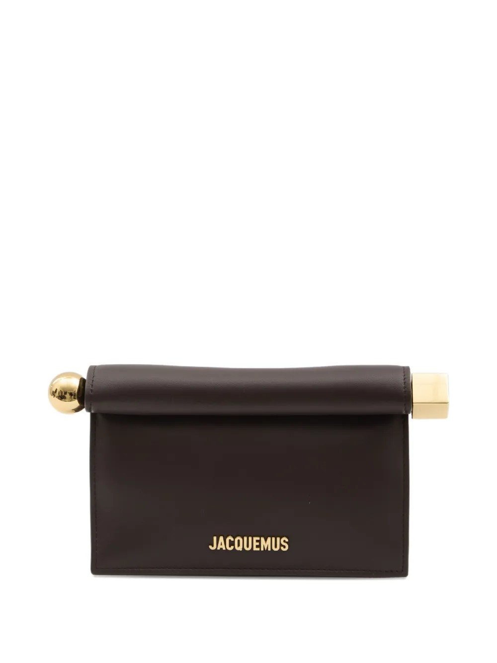 Jacquemus Small Rond Carré Clutch | Brown | FARFETCH | Farfetch Global