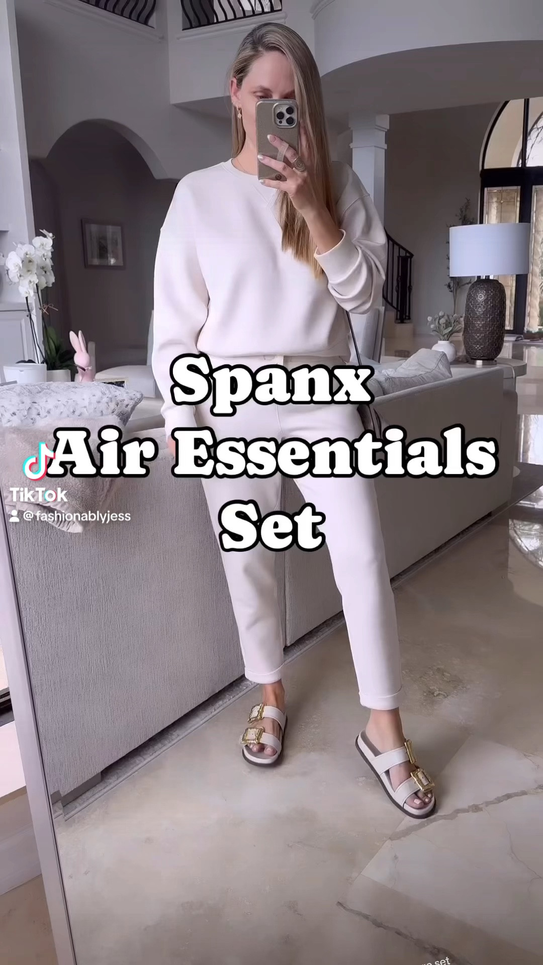 Spanx set I'm loving for travel. This is the perfect travel outfit or airport outfit. Wearing a small discount code: JESSXSPANX 

#LTKxSephora #LTKover40 #LTKfindsunder100