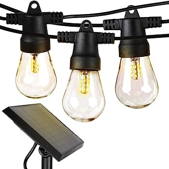 Brightech Ambience Pro Solar Powered Outdoor String Lights, Commercial Grade Waterproof Patio Lig... | Amazon (US)