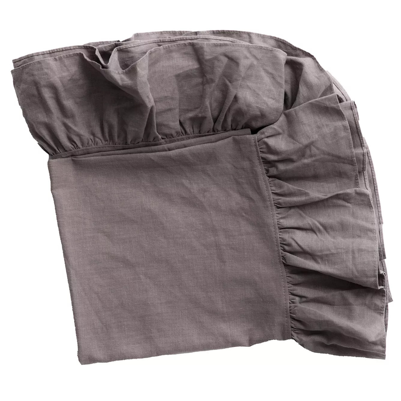 Deerlux 100% Pure Linen Washable Tablecloth With Ruffle Trim | Kohl's