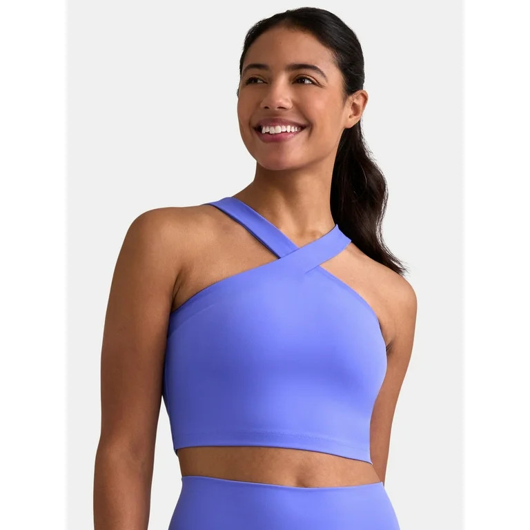 Avia Women's SoftSculpt High Neck Sports Bra, Sizes XS-XXXL | Walmart (US)