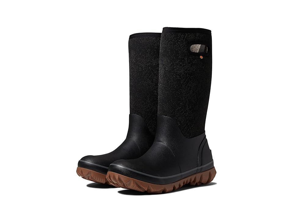 Bogs Whiteout Faded Women's Boots Black : 7 B - Medium, Textile | Zappos