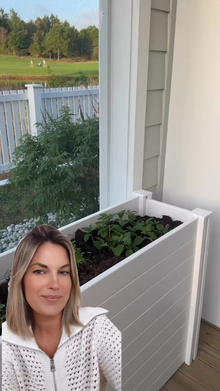 #ad I started an herb garden again! Grabbed this durable resin planter online from @loweshomeimprovement. It fits my space like it’s custom and won’t rot or chip paint. They are having a huge SpringFest sale right now if you’re working on any updates. 

Also sharing my patio string lights and the stackable outdoor dining chairs I grabbed for the short term rental I am renovating. I grabbed it all from @loweshomeimprovement here 👇🏻

#lowespartner


#LTKstorytime #LTKHome #LTKmomlife