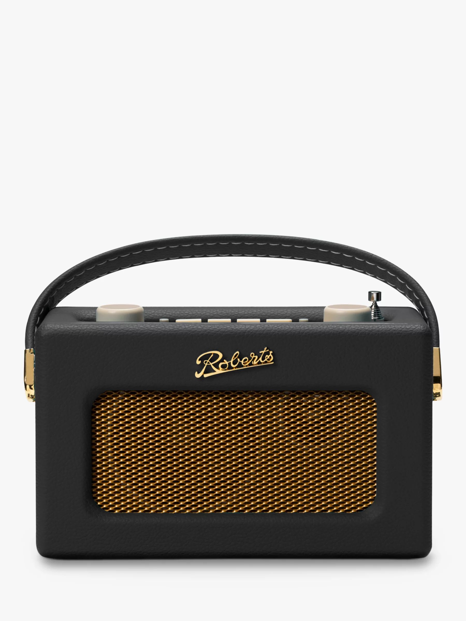 Roberts Revival Uno BT DAB/DAB+/FM Bluetooth Digital Radio with Alarm, Black | John Lewis (UK)