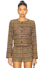 Central Park West Billie Jacket in Plaid from Revolve.com | Revolve Clothing (Global)