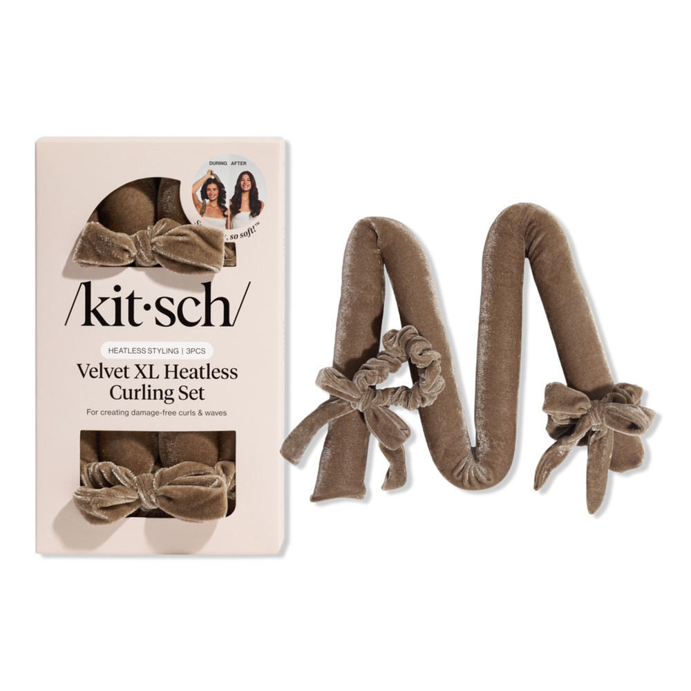 Kitsch Velvet XL Heatless Curling Set - Eucalyptus | Ulta
