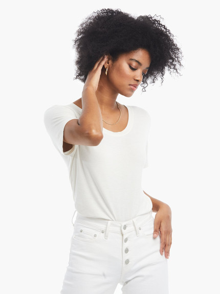 Click for more info about Mae Drapey Tee -           $40or 4  payments of $10.00 by  ⓘ