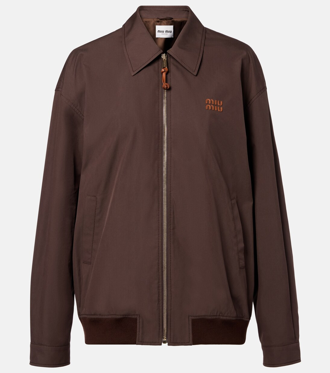 Logo cotton-blend blouson | Mytheresa (INTL)