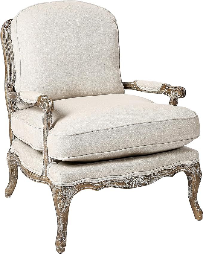 Homelegance Parlier Show Wood Accent Chair, Neutral | Amazon (US)