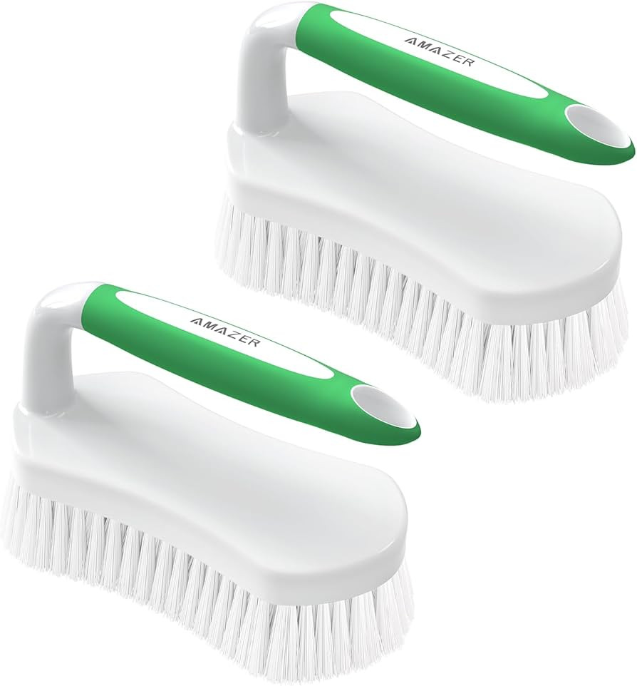 Amazer Scrub Brush for Cleaning Comfort Grip Shower Scrubber Stiff Bristles with Handle Heavy Dut... | Amazon (US)
