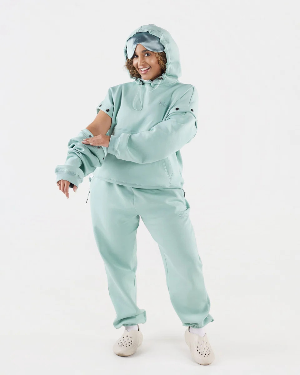 Seafoam Green Satin Lined Unisex Travel Set | KIN Apparel