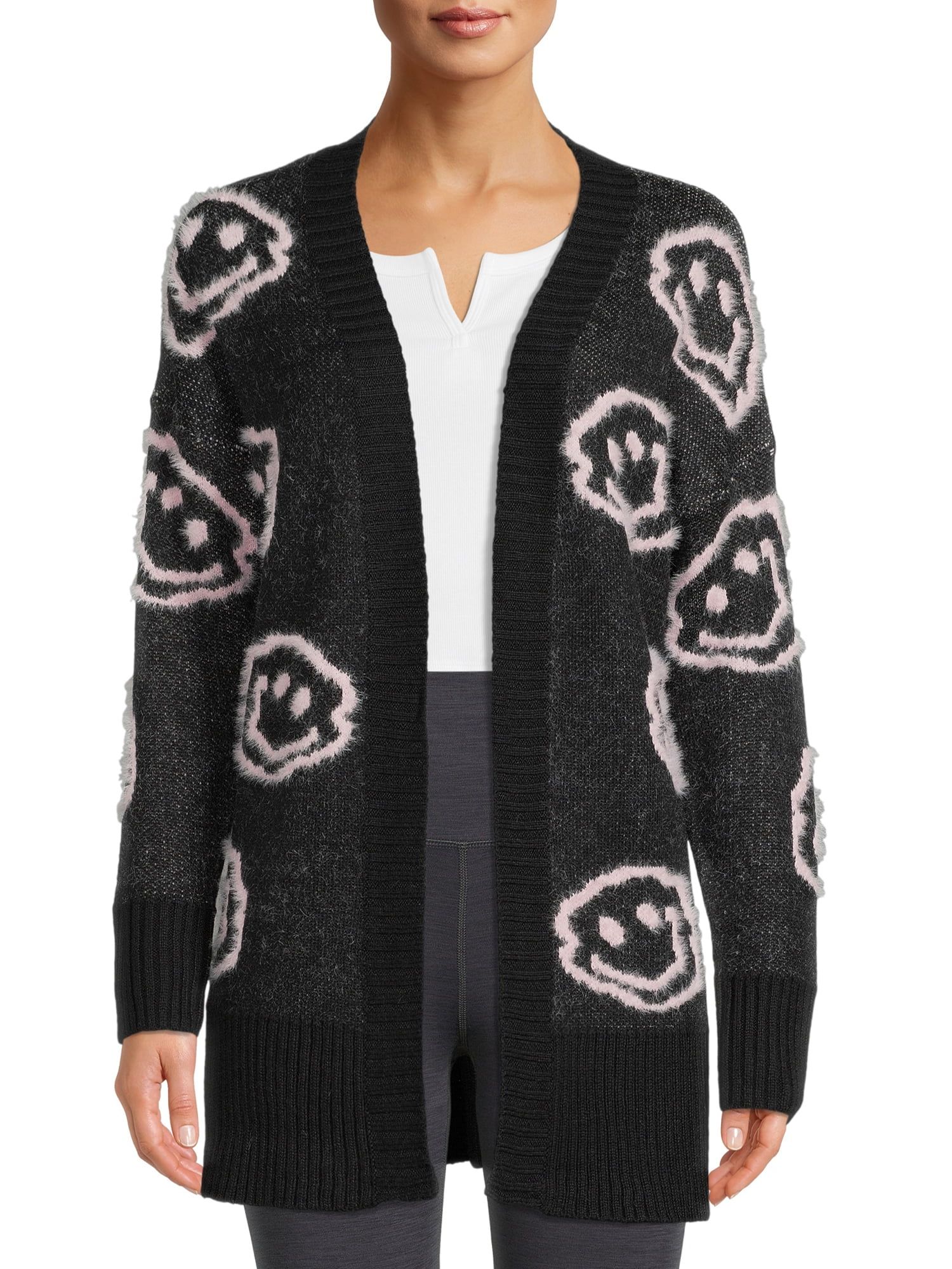 Dreamers by Debut Womens Print Cardigan Long Sleeve Sweater - Walmart.com | Walmart (US)