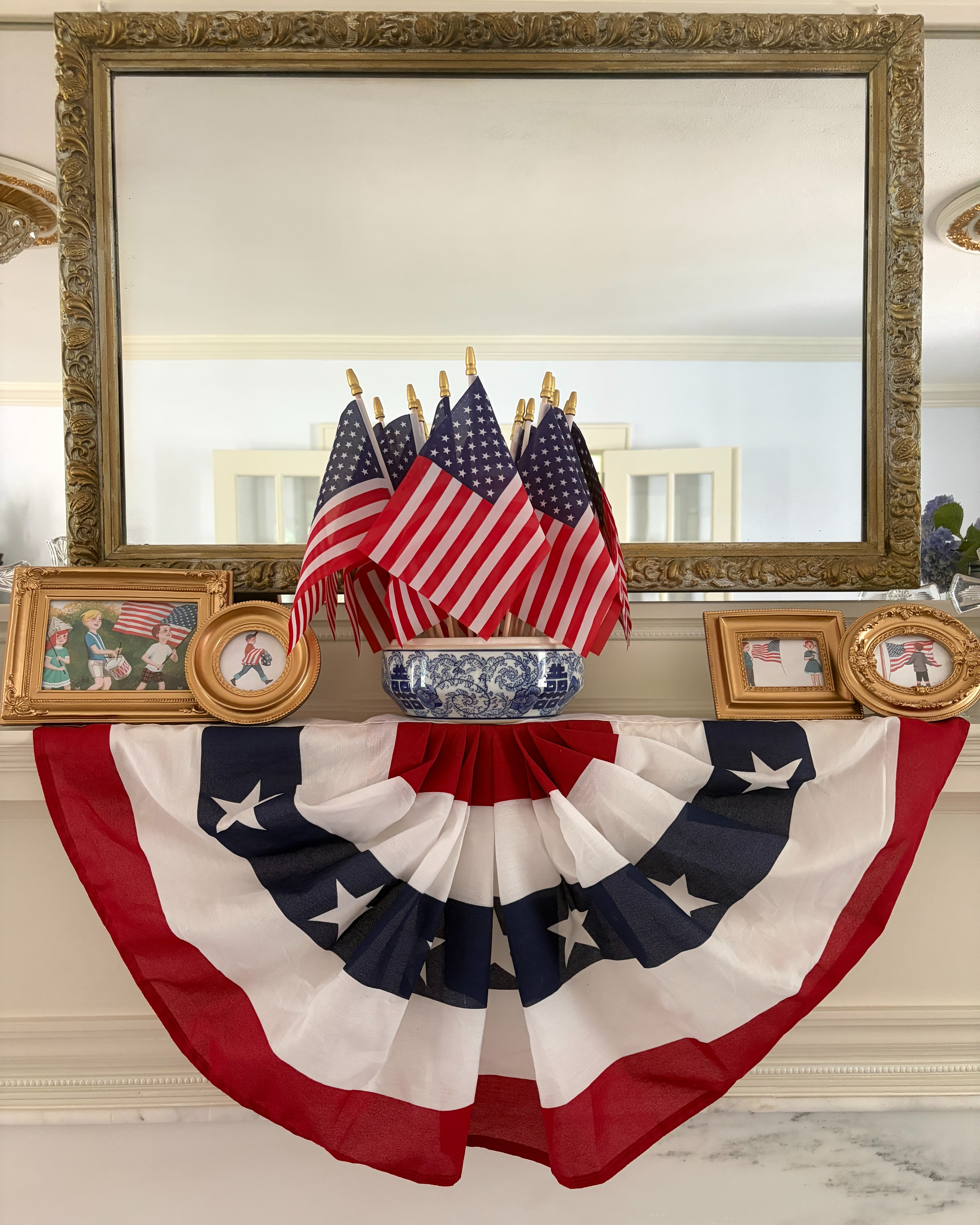 One of my favorite things about Americana style is that it never feels overly decorated. A few meaningful pieces, layered textiles, and classic colors can create a home that feels welcoming year after year.

I've linked similar items and décor inspiration here.
 

 #LTKSeasonal #LTKHome #LTKSaleAlert