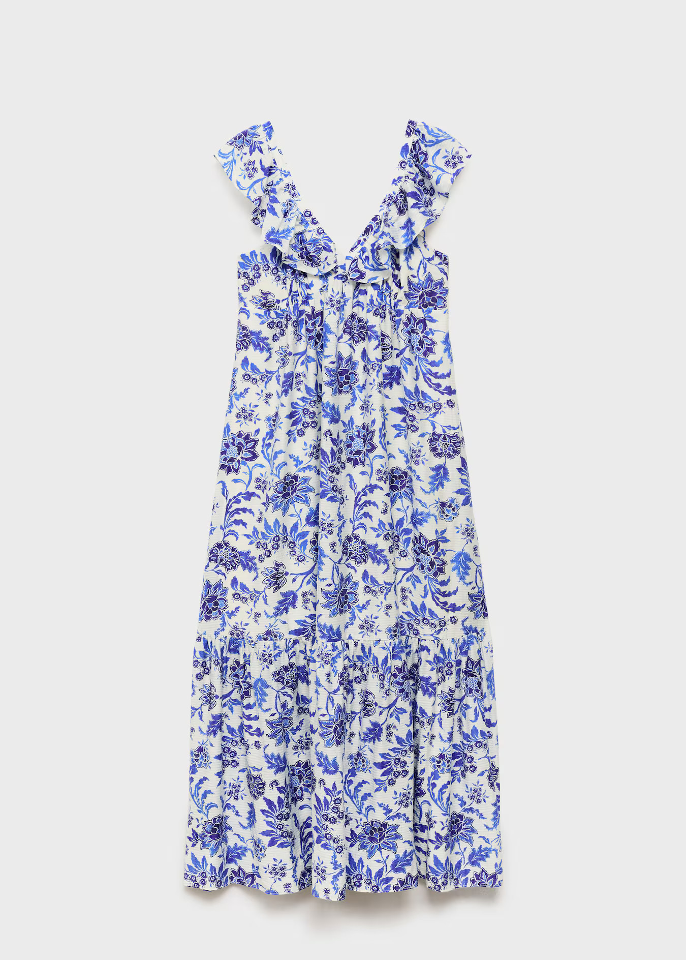 Ruffled floral print dress | Mango (US/MX/AU)