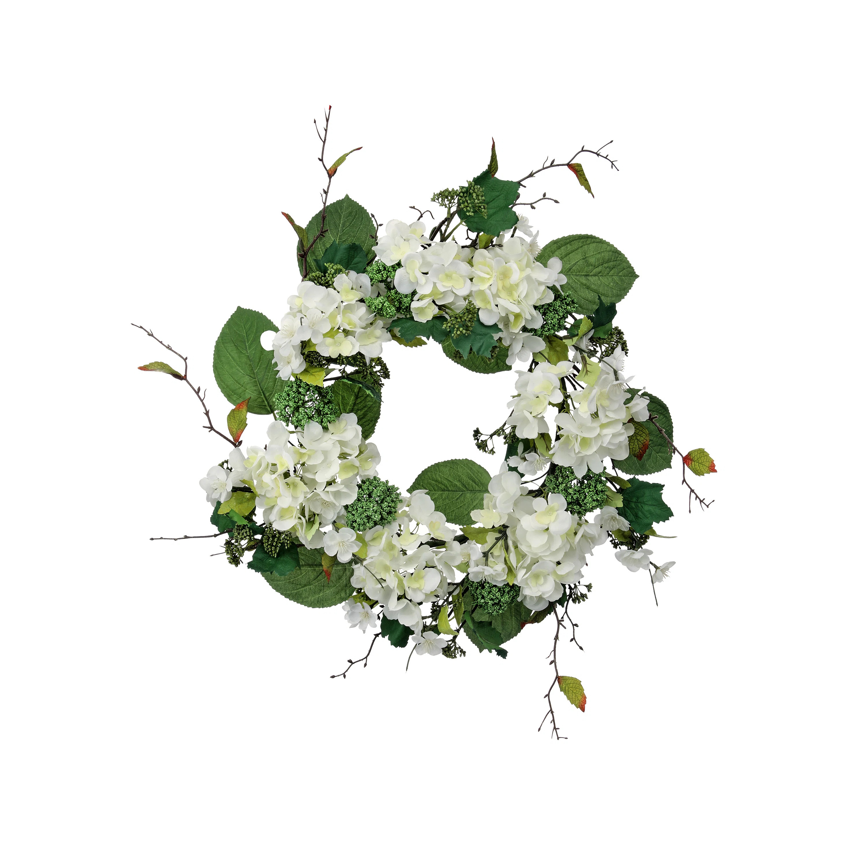 24" Garden Hydrangea Wreath | Birch Lane