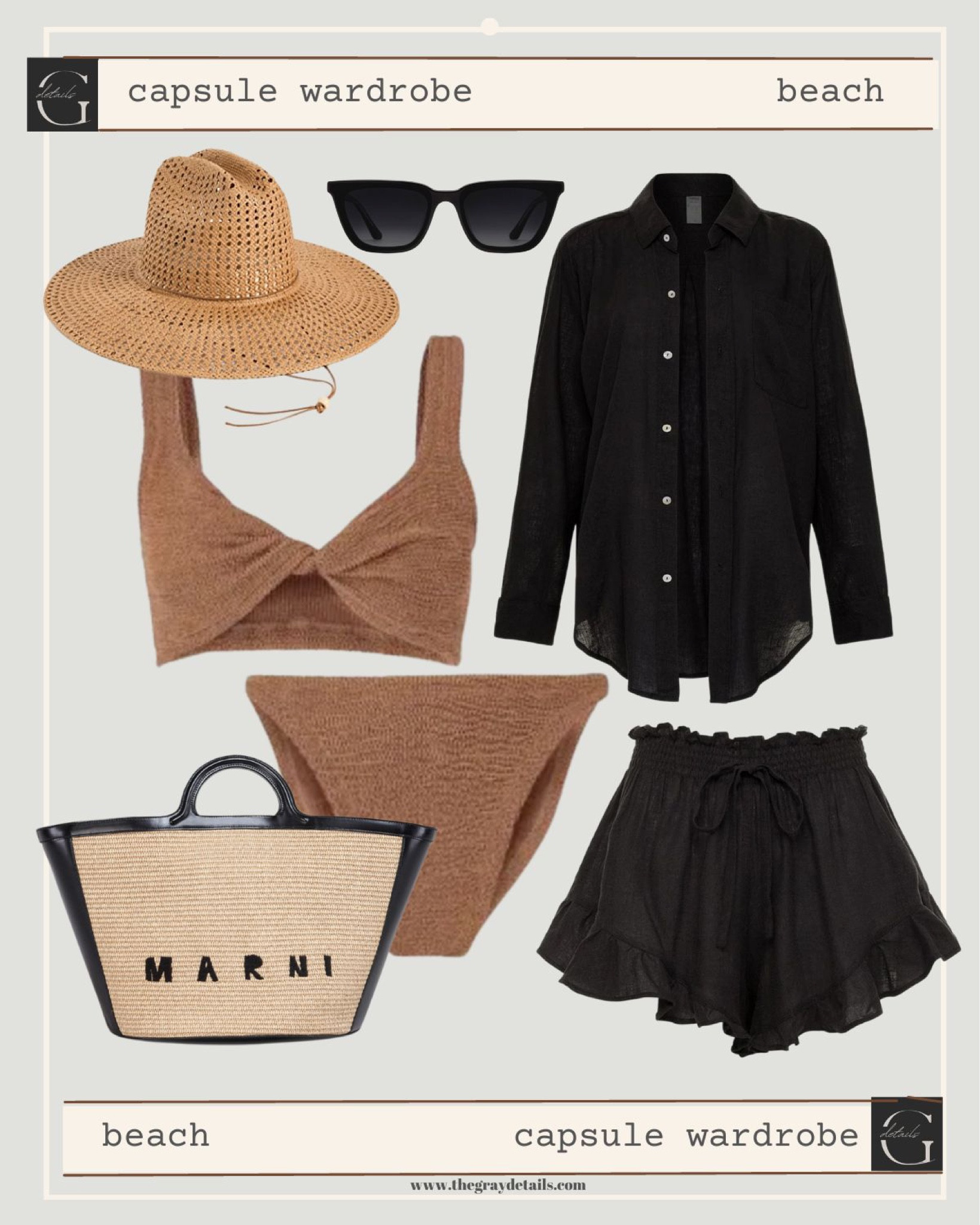 Beach vacation capsule, swim, short set 

#LTKFind #LTKtravel #LTKswim