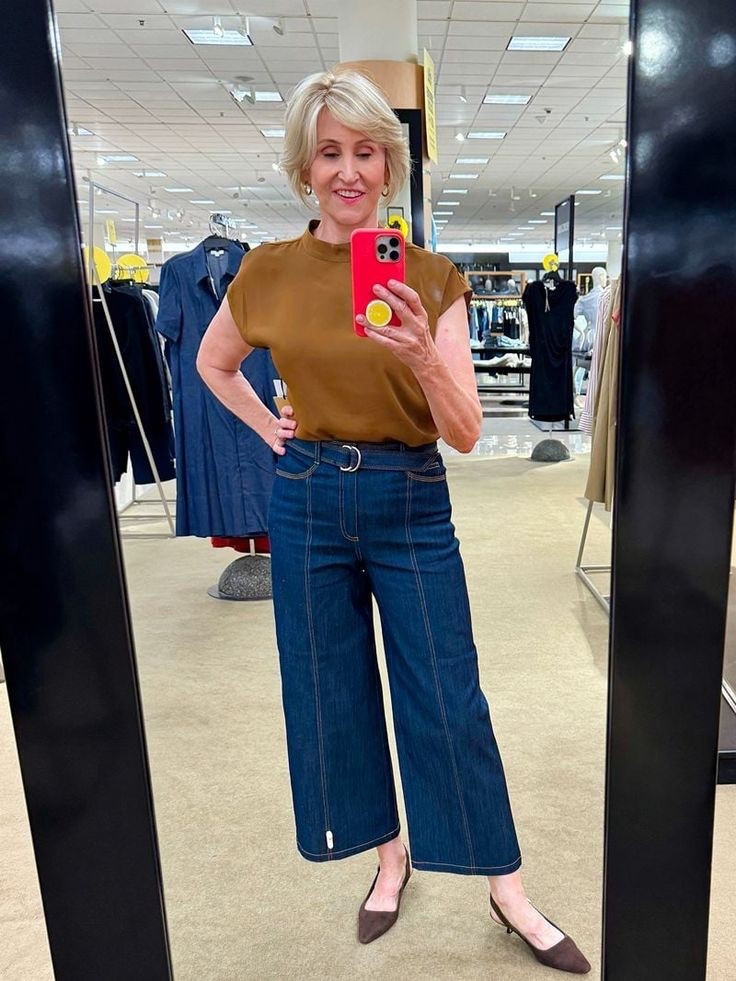 Snapped this look at the Nordstrom Anniversary Sale and I’m loving the mix of effortless polish and everyday comfort. 👖✨
This rich caramel top paired with dark wide-leg denim is giving modern, minimal, and totally wearable. Add a pointed toe for that touch of elegance!
#NordstromAnniversarySale #Over50Style #AgelessStyle #ChicAndEffortless #ModernClassic #SaleFinds #WardrobeRefresh


#LTKSaleAlert #LTKSeasonal #LTKOver40