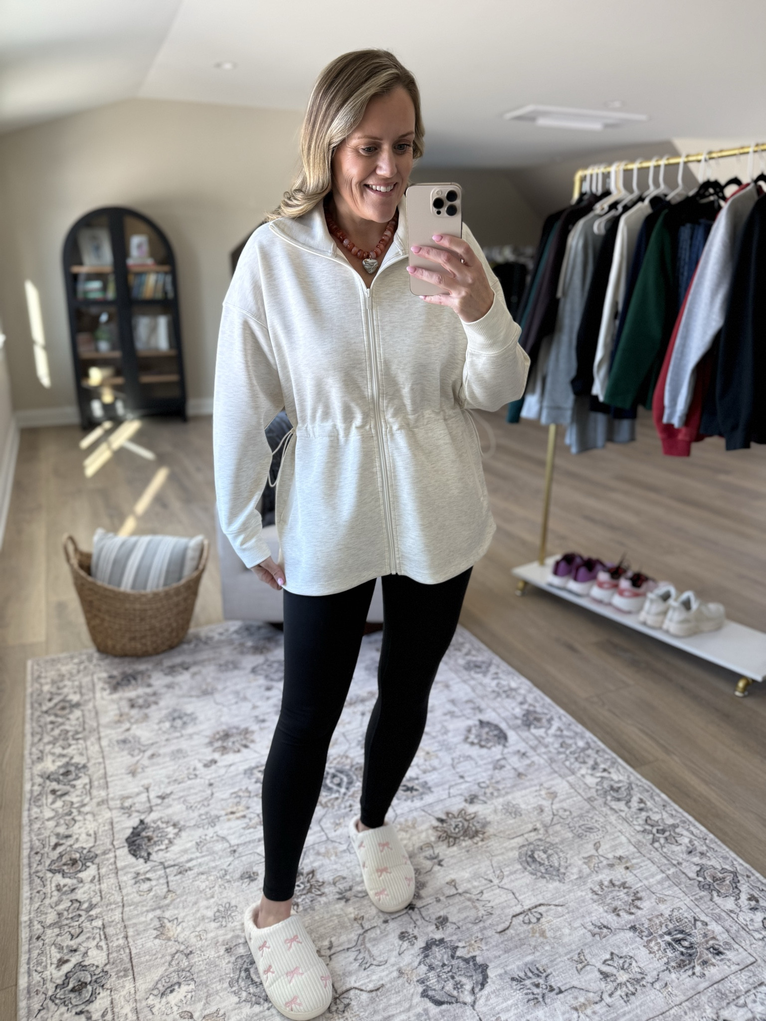 So impressed with this line! Fits TTS 

Valentine’s Day
Denim top
Leggings 
Zip up sweatshirt 
Boyfriend fit denim  
Graphic tee 
Slippers
Mom outfit 
OOTD 

#LTKmomlife #LTKdayinmylife #LTKootd
