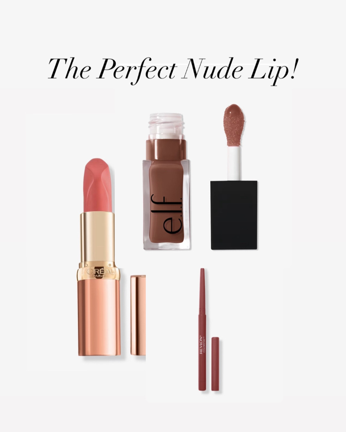 The perfect nude lip! You can find it all at the drugstore, too! 

Lipstick: #171 Nuintense
Liner: mauve 
Lip oil: honey talks

#LTKFindsUnder50 #LTKBeauty #LTKOver40