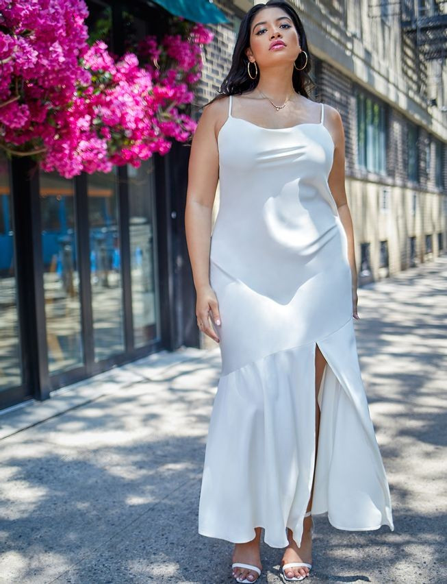 Maxi Slip Dress | Eloquii