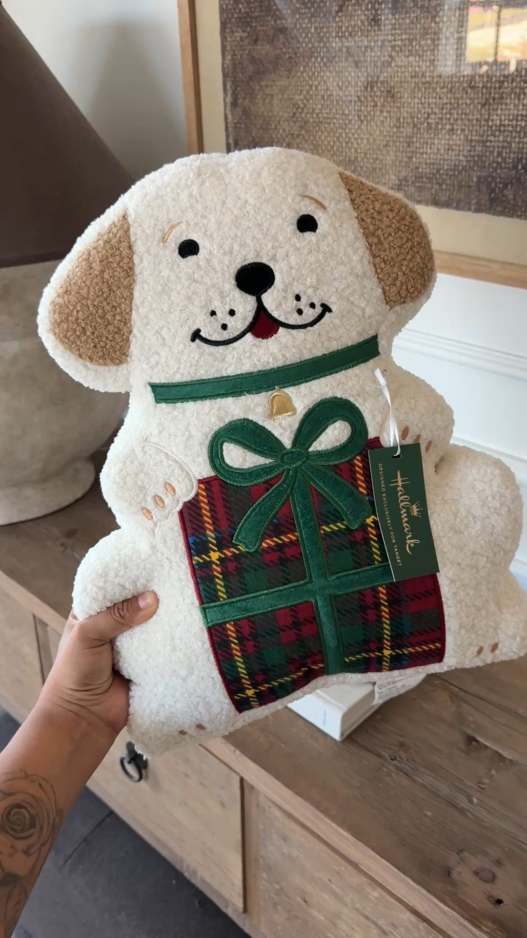 Pottery barn with Target prices!!! Had to grab it. This combined with the Christmas house pillow I shared, PERFECTION. Placing each one on my kids twin beds. 

#LTKHome #LTKKids #LTKSeasonal