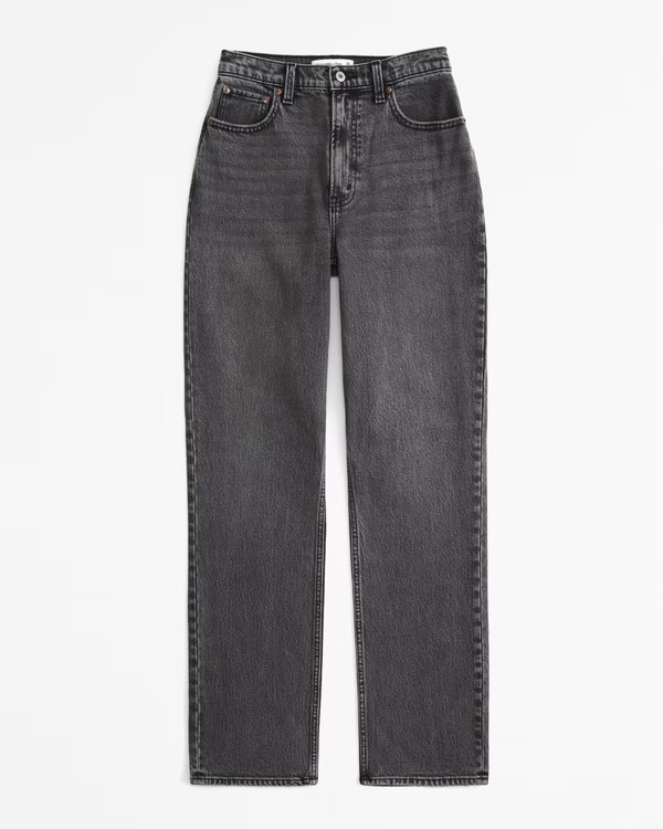 Curve Love Ultra High Rise 90s Straight Jean | Abercrombie & Fitch (US)