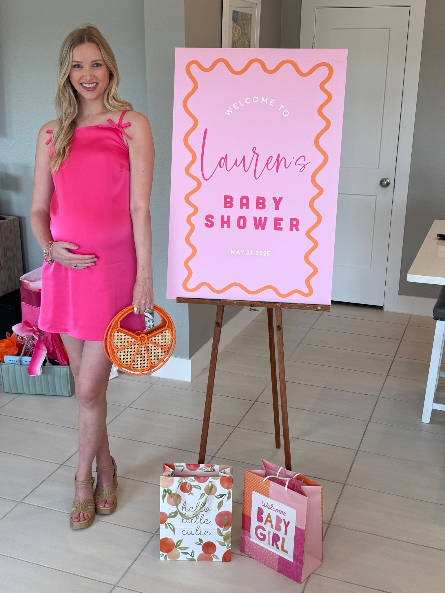 Sold out Kate Spade dress but tagged some from Poshmark! | DSW wedges | target purse | a little cutie | baby shower | girl | bump style 

#LTKBump #LTKFindsUnder50 #LTKSummerEdit