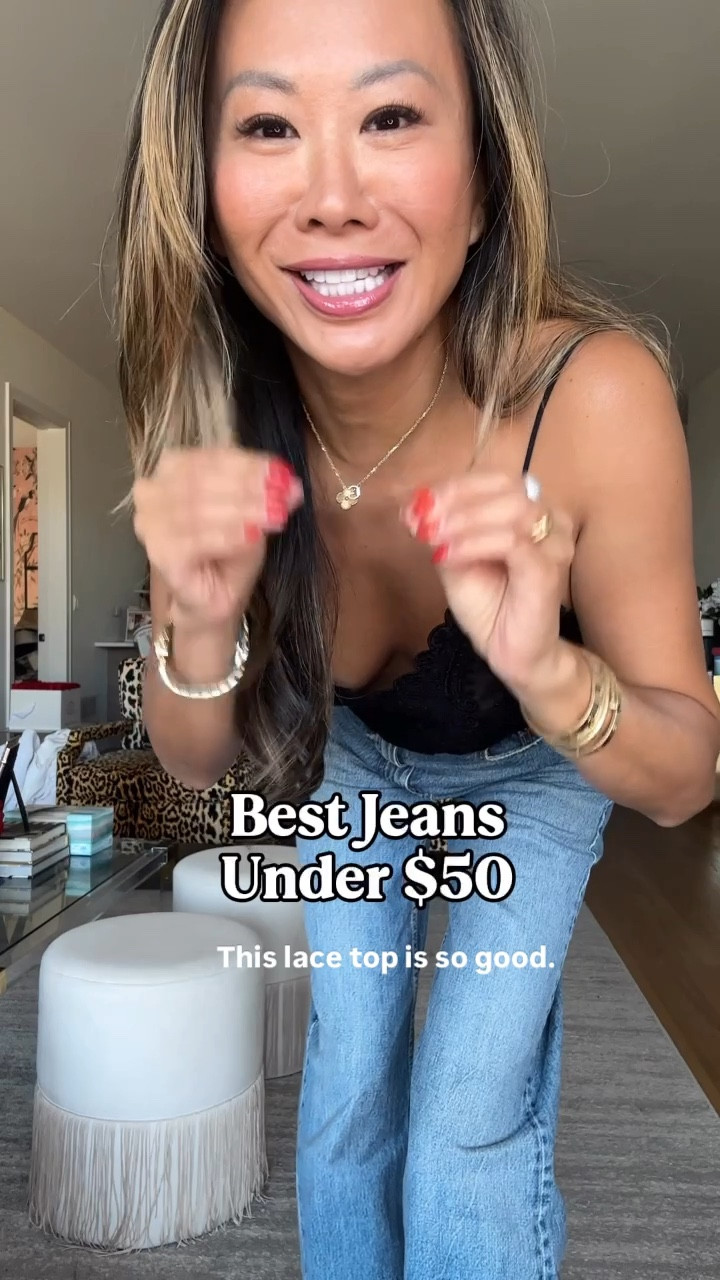 Best jeans under $50. Zara outfit. Amazon accessories. Black lace cami, denim size 4, black blazer size small 

#LTKFindsUnder100 #LTKFindsUnder50 #LTKStyleTip