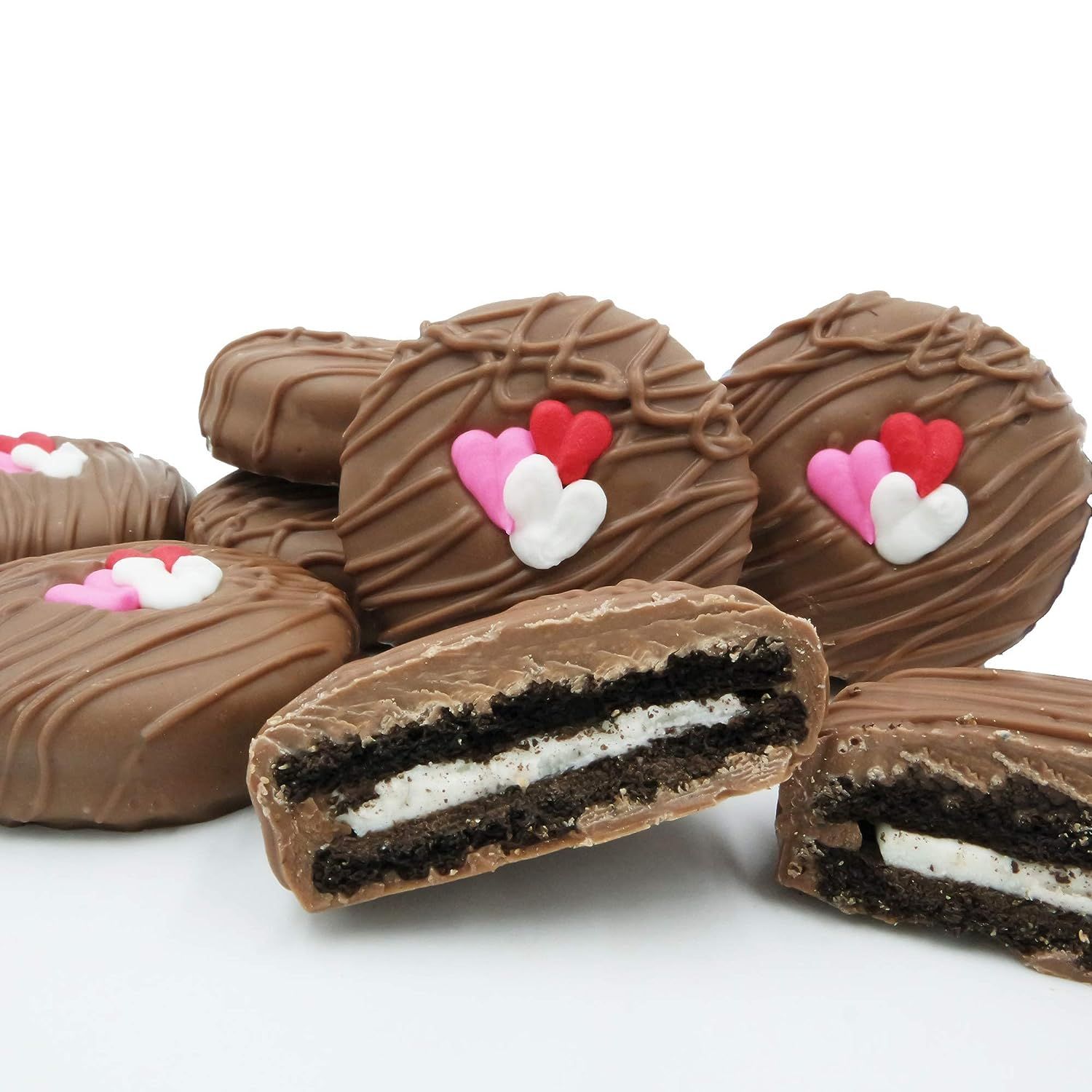 Philadelphia Candies Milk Chocolate Covered OREO® Cookies, Valentine's Day Gift 8 Ounce | Amazon (US)