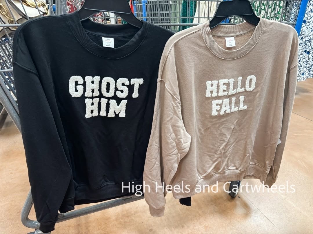 Walmart dropped these fun and festive fall crewnecks! More styles online. These are a HOT item— snag while they're available!!🔥🔥