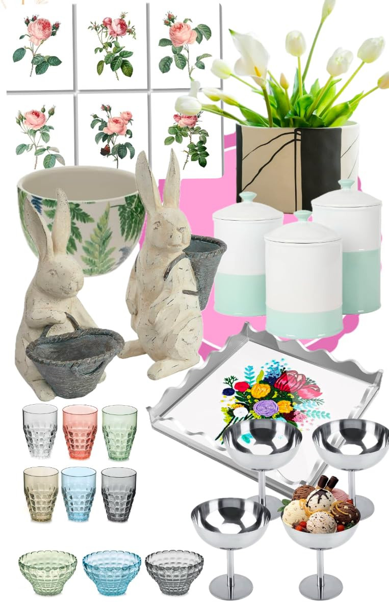 Boston International Ceramic Bowls Nesting Prep Serving Bowl Set, 3 Sizes, Arwea | Amazon (US)