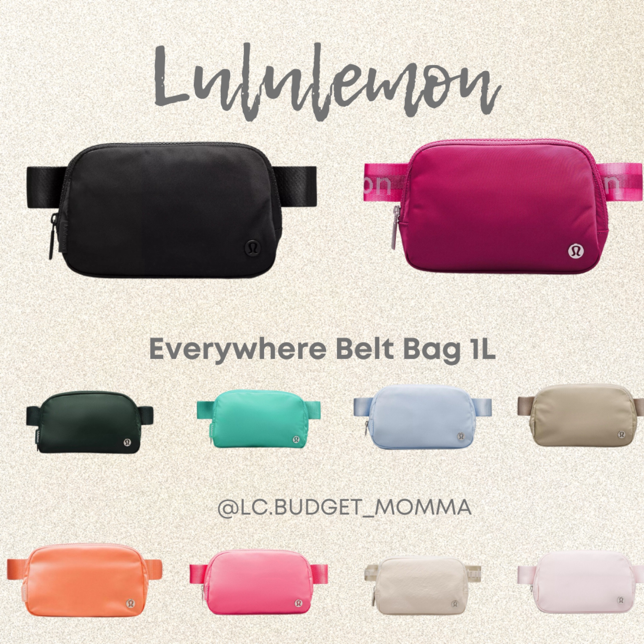 LULULEMON 

Everywhere Belt Bag 1L 

#instock #restock #lululemon

#LTKstyletip #LTKitbag #LTKSeasonal