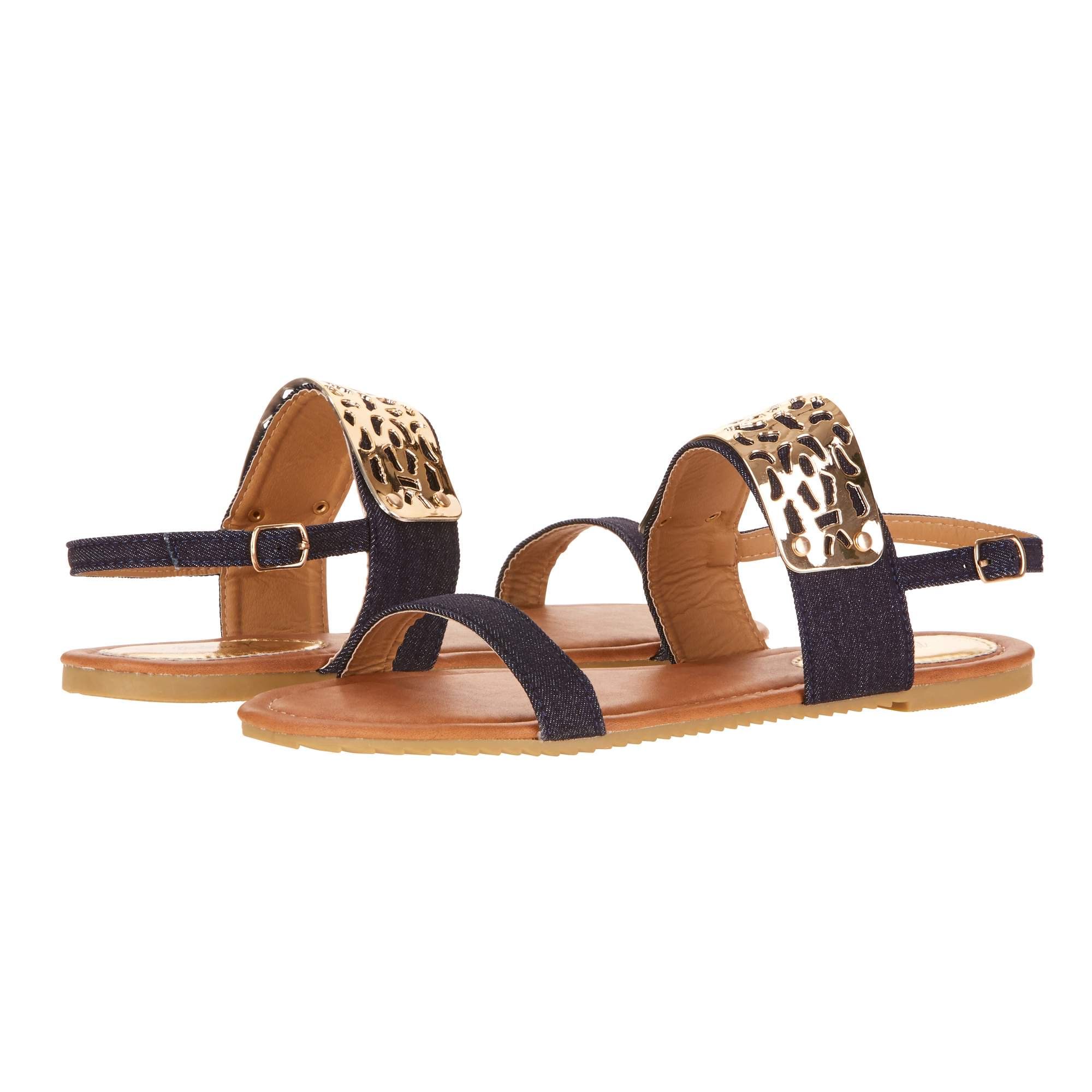 Victoria K Women's Gold Cuff Fashion Sandals | Walmart (US)