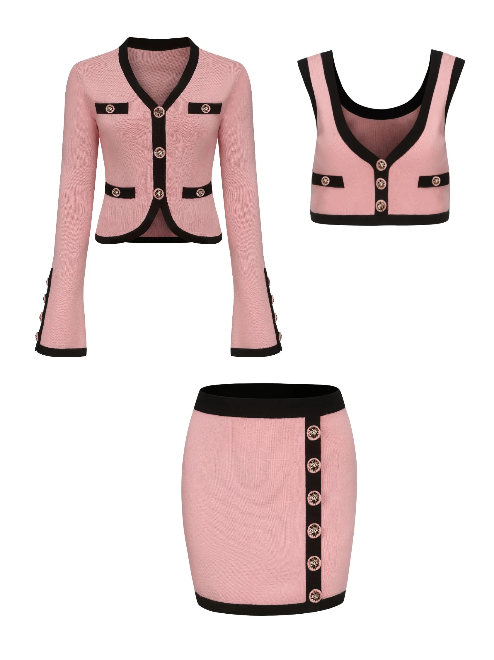 Matilda Knit Set (Pink) (Final Sale) | Nana Jacqueline