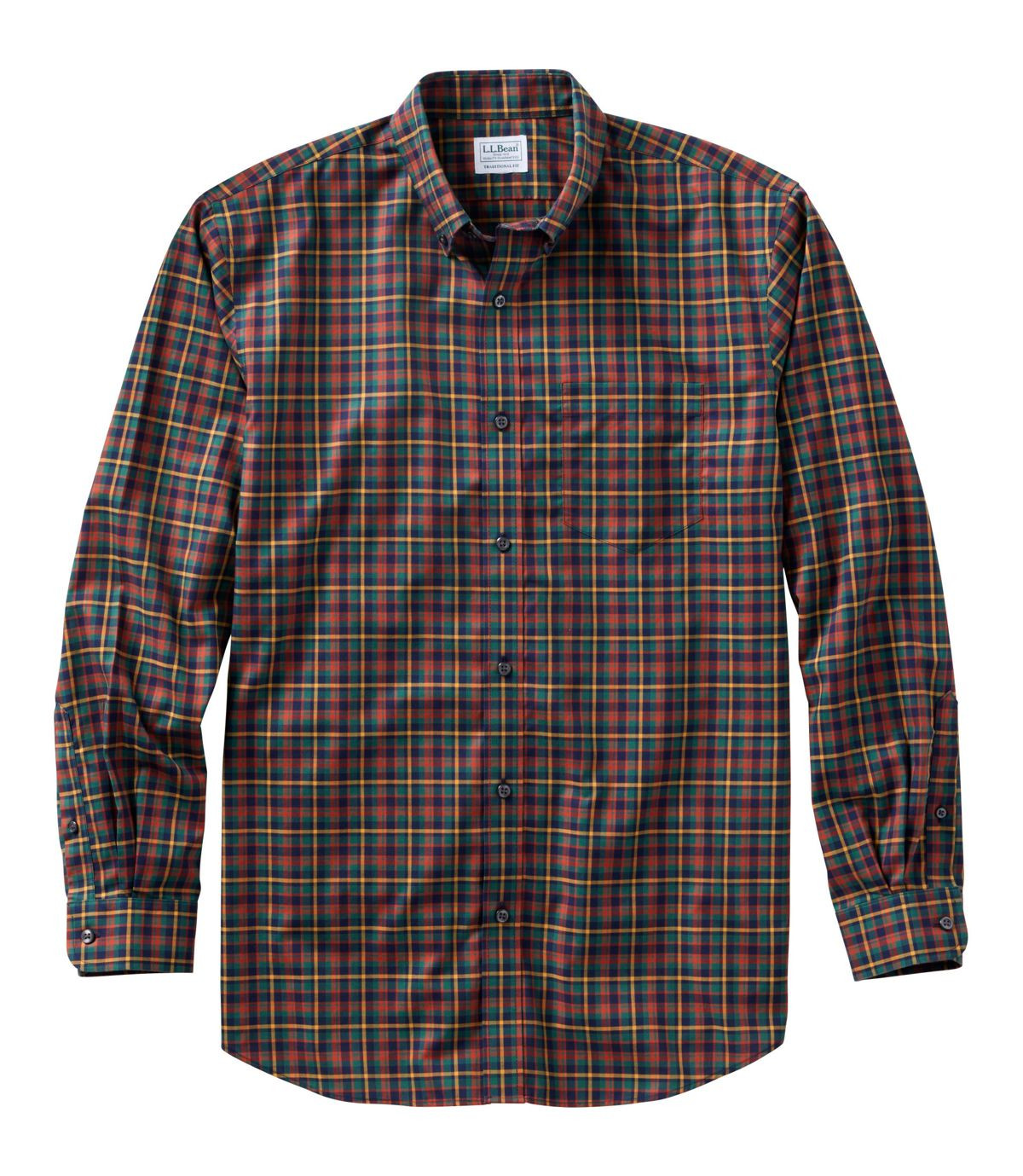 Men's Wrinkle-Free Kennebunk Sport Shirt, Traditional Fit Check | L.L. Bean