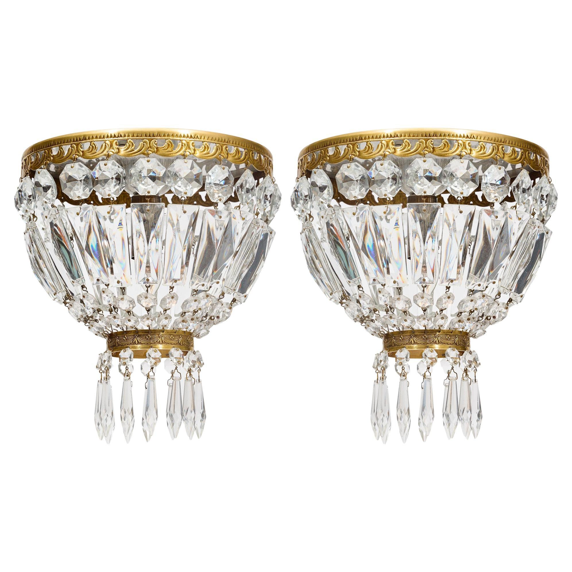 Petite Crystal Chandeliers | 1stDibs