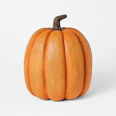 Large Faux Pumpkin Orange with Brown Stem - Threshold designed with Studio - Walmart.com | Walmart (US)