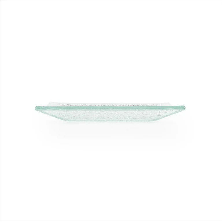 Glass Dinnerware 6.25" x 6" Square Clear Glass Plate (Set of 4) | Walmart (US)