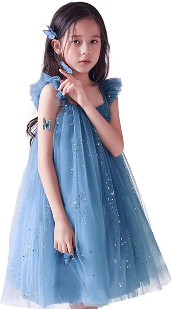 NNJXD Flower Girl's Wedding Dress Lace Sleeveless Tulle Summer Vintage Dresses | Amazon (US)