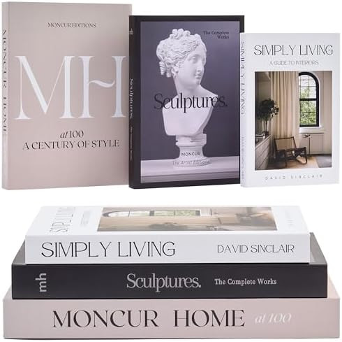 Decorative Coffee Table Books for Home Décor Accents Bookshelf Decor with Real Blank Pages and R... | Amazon (US)