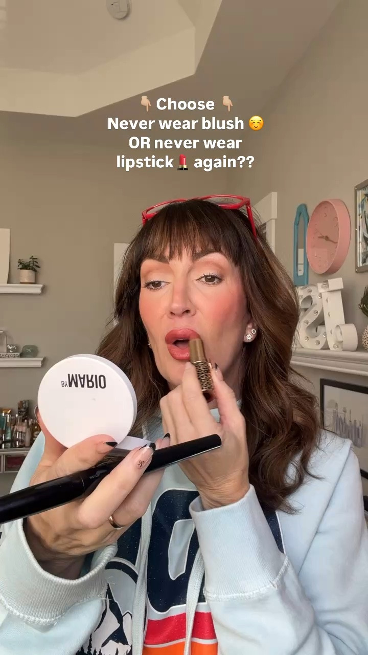 🤷🏻‍♀️I choose to wear BOTH! // lipstick is by Charlotte Tilbury in shade “glowing Jen” and blush is by make up by Mario in shade  “creamy peach.” The  rest of the makeup I’m wearing is linked below.

#LTKFindsUnder50 #LTKBeauty #LTKOver40