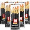 Acrylic Paint Brush Set, 1 Packs / 10 pcs Watercolor Brushes Painting Brush Nylon Hair Brushes fo... | Amazon (US)