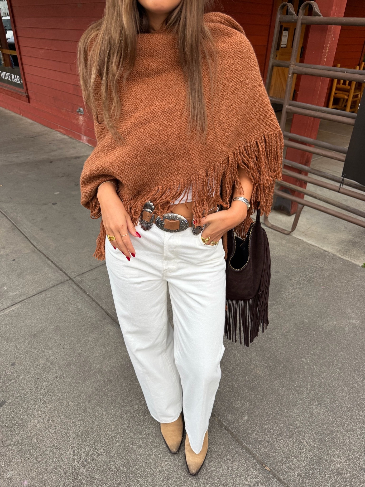 western rodeo outfit for fall 🍂🤎🐂 my bag is sold out (linked similar) true to size in jeans

#LTKootd #LTKgrwm #LTKSeasonal