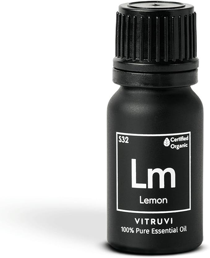 Vitruvi Organic Lemon Essential Oil, 100% Pure Undiluted Premium Grade Essential Oil, Certified O... | Amazon (US)