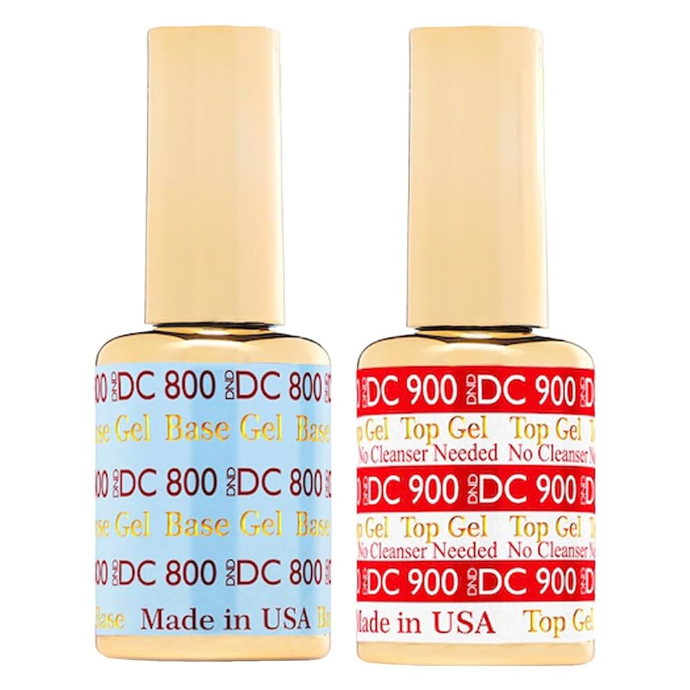 DND Base Gel and Top Gel Polish Set, UV/LED GelBase Polish and No Cleanse Top Coat, Professional ... | Amazon (US)