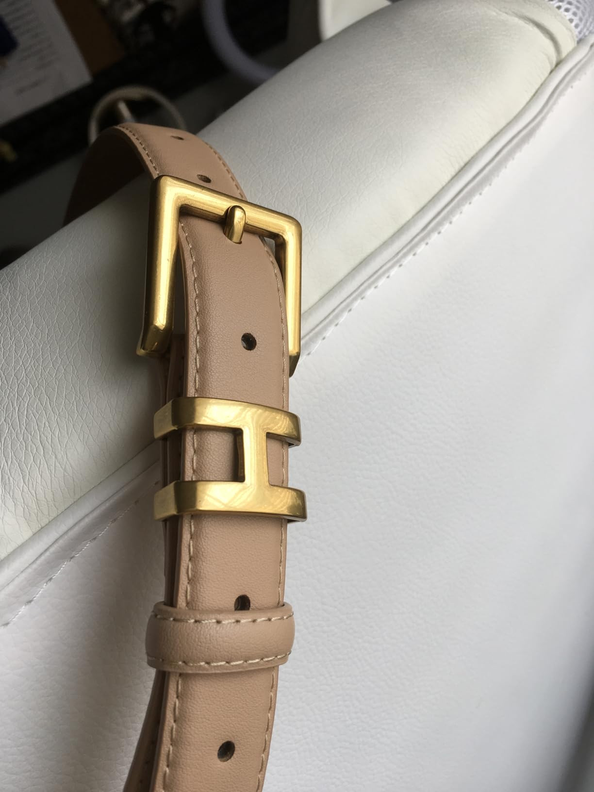 Women's Fashion Classic Metal Buckle Leather Belt with Jeans Dress | Amazon (US)