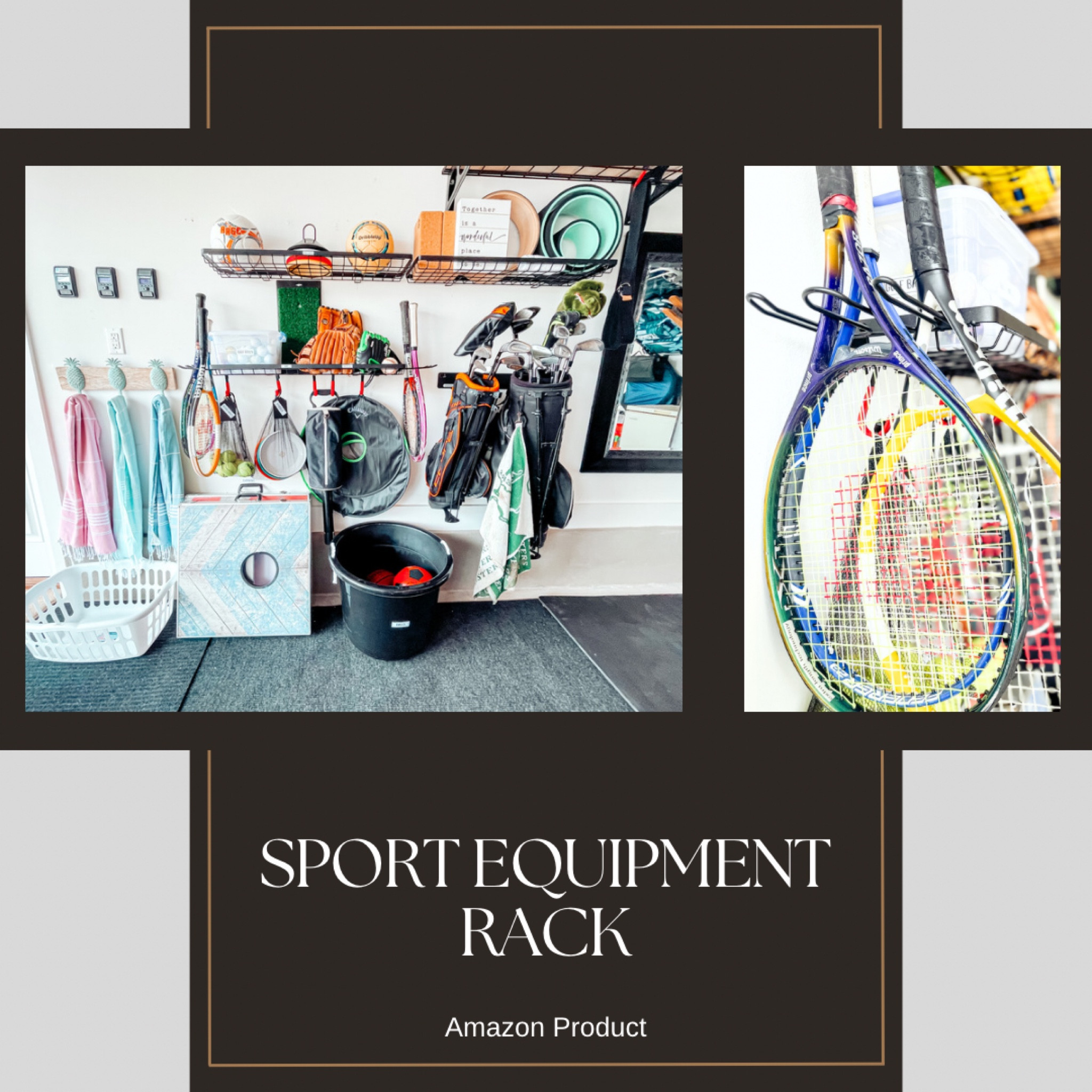 Handy dandy sports rack!

#LTKunder100 #LTKhome #LTKstyletip